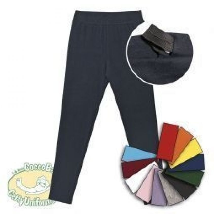 Leggings in jersey bambina regolabile in vita